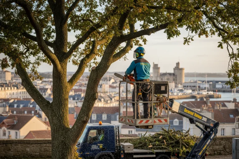 Élagage d&rsquo;arbres à La Rochelle : expertise et réglementation avec La Rochelle Paysage