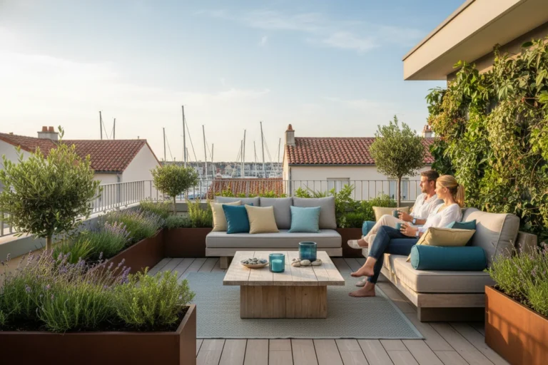 Aménagement de terrasse et espace détente à La Rochelle