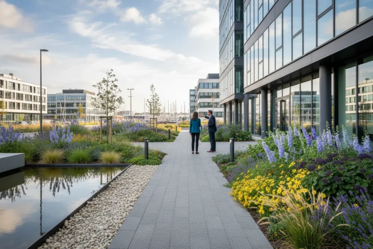 Paysagiste pour entreprises et locaux commerciaux à La Rochelle : valoriser ses extérieurs